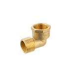 Brasshards 15mm Brass Male / Female Threaded Elbow LF