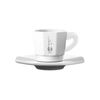 Bialetti White Octagonal Coffee Cups with Saucer - Set of 4