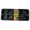 REKO 10-Cell Black Grow Your Own Seedling Tray - 3 Pack - 10 Cell