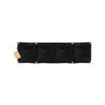 Respect Black   4 Pocket Horizontal Flexi Fabric Grow Bag