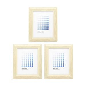 3PK Braz Siena Image Photo Document Display Frame 20x25cm Beech