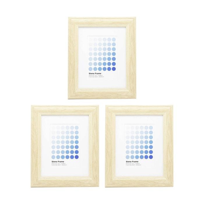 3PK Braz Siena Image Photo Document Display Frame 20x25cm Beech