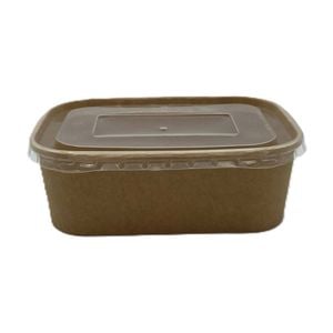 6x 10pc Partyware Rectangular Aqueous Storage Container Set W/ Pp Lids 750ml