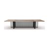 Modern Furniture VIDAL Boardroom Table 240x120cm - Warm Oak & Black