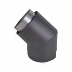 Scandia 45° Forward Facing Bend Flue Kit - Graphite