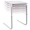 Portable Metal Adjustable Table Dinner Laptop Tray Folding Desk Sofa TV