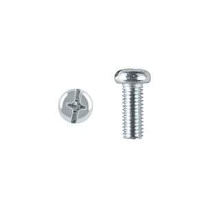 Pinnacle M3 x 15mm Zinc Plated Round Head Bolts And Nuts - 20 Pack