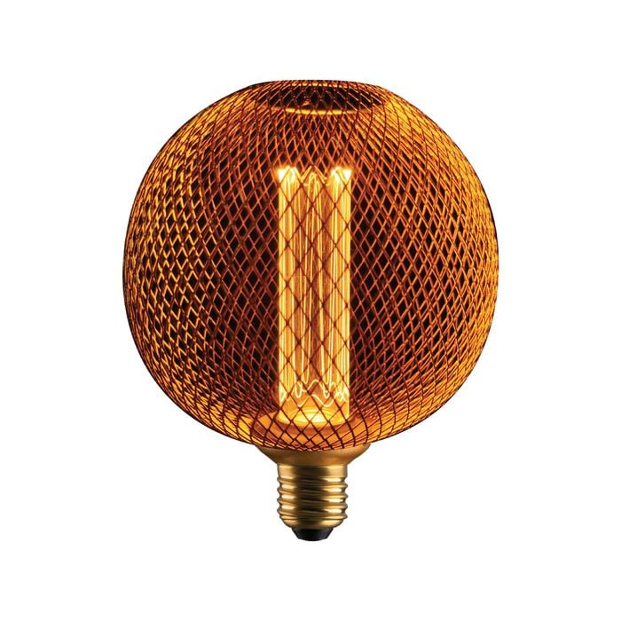 Verve Design LED 130lm 3.5W Vintage Metal Mesh Decorative Globe