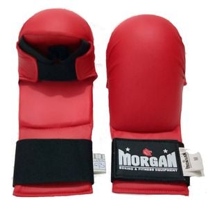 Morgan Wkf Style Karate Gloves [large Red]