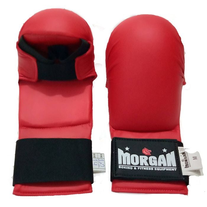 Morgan Wkf Style Karate Gloves [large Red]
