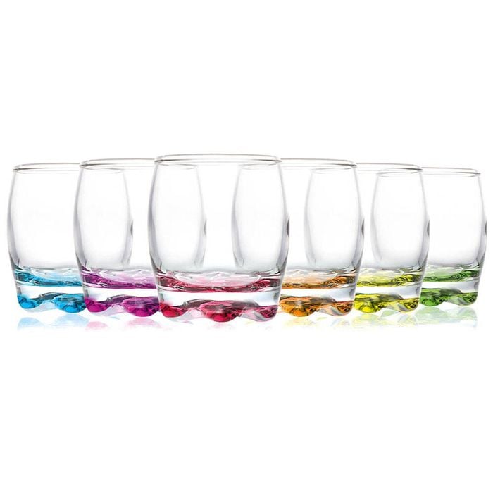 6pc Artcraft Ava Coloured Tumbler Drinking Glass Wine & Water Drinkware 290ml