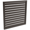 ProtectorAl 300 - 1000 x  300 - 1000mm Black Satin Horizontal 18mm Gap Aluminium Welded Slat Panel - Black