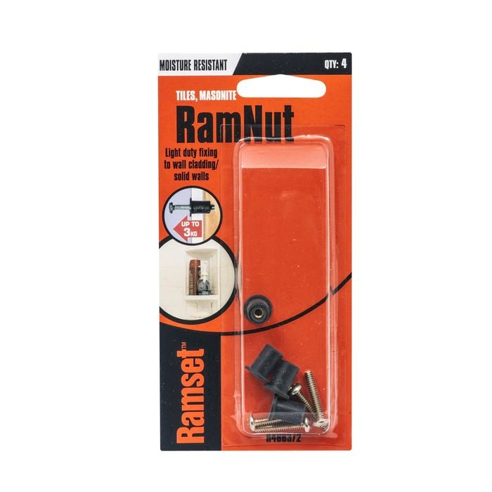Ramset 1 / 8" x 4mm RamNut Anchor - 4 Pack