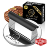 Gourmet Easy Smash Burger Press  2LB Stainless Steel, Heat-Resistant Handle,Griddle Tool