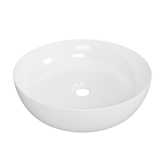 New England Joinery 400mm White Gloss Chase Basin - White Gloss
