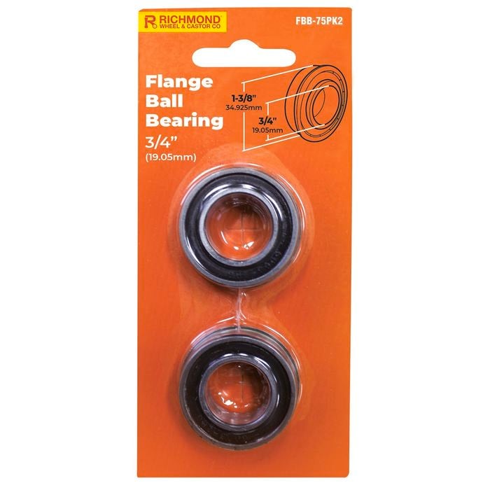 Richmond 1-3/8" x 3/4" Flange Ball Bearing - 2 Pack