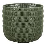 Astin Sinclair 350 x 300mm Greenl Poly Rattan Basket Planter Large