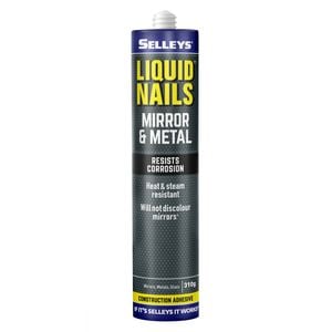 Selleys 310g Liquid Nails Mirror Metal and Glass Adhesive