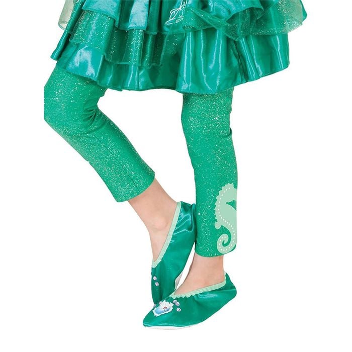 Girls US 3-5 Disney Little Mermaid Ariel Footless Tights Girls Legwear Costume