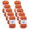 10pk Malli Super Blend Basic Crochet Knitting Yarn 8ply 100g 16x9cm Rust
