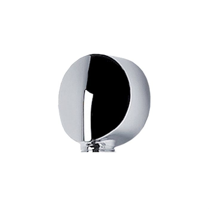 Foreno Chrome Round Slide Shower Supply Elbow