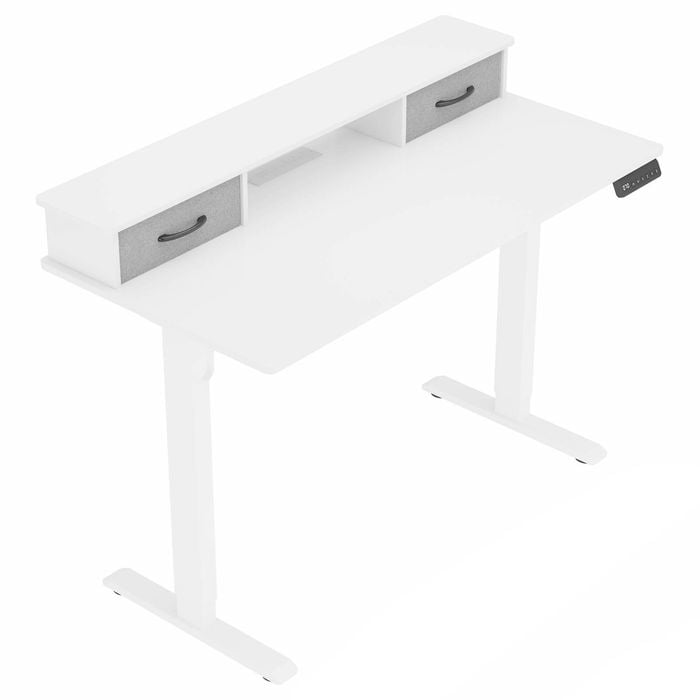 Ufurniture Computer Desk 120CM Study Laptop Table Workstation for Home Office White