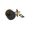 Zanda 63mm rose diameter Matt Black JMA Slimline Deadbolt