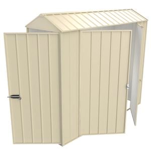 Build-a-Shed  0.8 x 2.3 x 2.1m Gable Double Hinged Side Door Shed - Cream