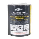 Haydn 550 x 33000mm Pre-Taped Interior 10 Micron Masking Film with Dispenser