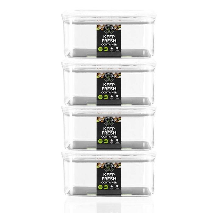 4x Lemon & Lime 850ml Keep Fresh Food Container