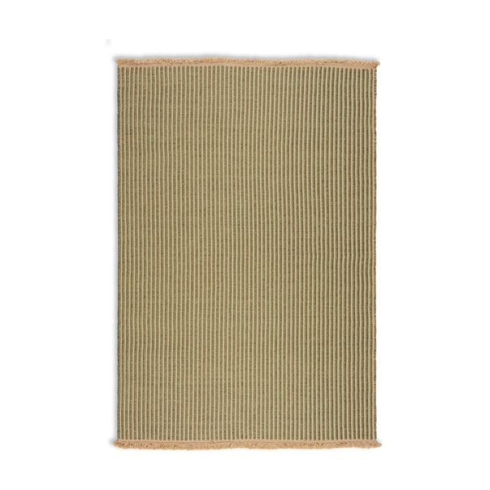 Colorscope seasons ribbed contemporary outdoor rug green 365x457cm