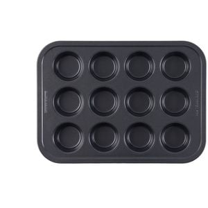 12pc Bakers Secret Muffin Cupcake Pan Non Stick Heavy Duty Dishwasher Safe