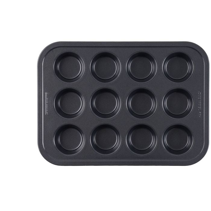 12pc Bakers Secret Muffin Cupcake Pan Non Stick Heavy Duty Dishwasher Safe