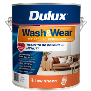 Dulux Wash&Wear 4L Mt Hutt Low Sheen Interior Paint