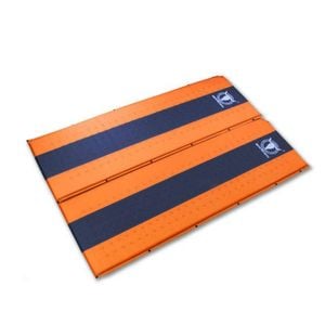 Double Self Inflating Mattress Sleeping Mat Air Bed Camping Camp Hiking Joinable - Orange