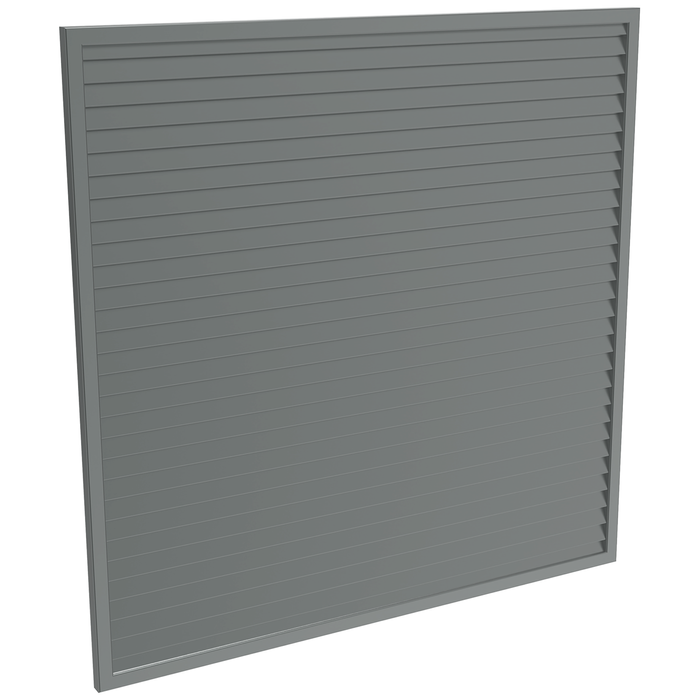 ProtectorAl 1001 - 2000 x 1001-2000mm Monument Horizontal 5mm Overlap Aluminium Welded Louver Panel