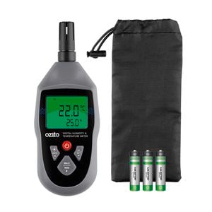 Ozito 0 -100% RH And -20 To 60°C Digital Humidity And Temperature Meter