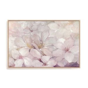 Artey | Apple Blossoms - Framed Canvas - Natural Frame - 100 x 150cm