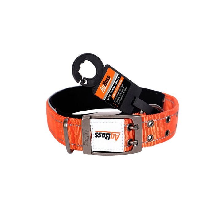 AgBoss Working Farm Pet Dog Collar Reflective Black 0.04x60cm 24 inch