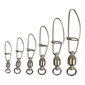 Swimerz Hd Ball Bearing Swivels With Crosslock Snap, Size 6, 12 Pack