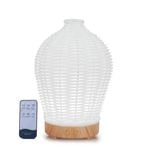 Essential Oil Aroma Diffuser And Remote - 100ml Rattan White Mist