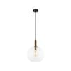 CLA Lighting PATERA Interior Glass with Extended Bronze Highlight Pendant Light- Clear