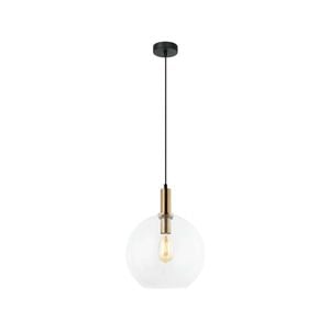 CLA Lighting PATERA Interior Glass with Extended Bronze Highlight Pendant Light- Clear