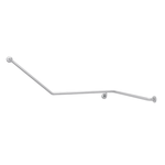 Johnson Suisse Assist  1365mm x 1030 mm x 450mm 140 Degree Right Hand Corner Grab Rail