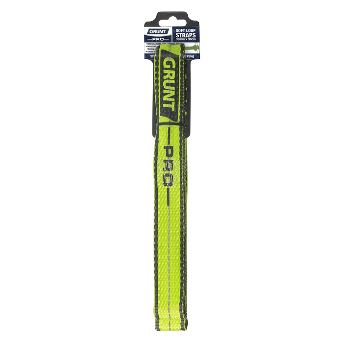 GRUNT 38mm x 30cm PRO Soft Reflecta Loop - 2 Pack