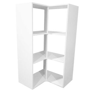 Lugna 1072 x 682 x 390mm White 3 x 2 Cube Corner Unit