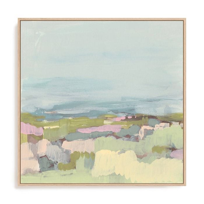 Artey | Sweet Scape I - Framed Canvas - Natural Frame - 64 x 64cm