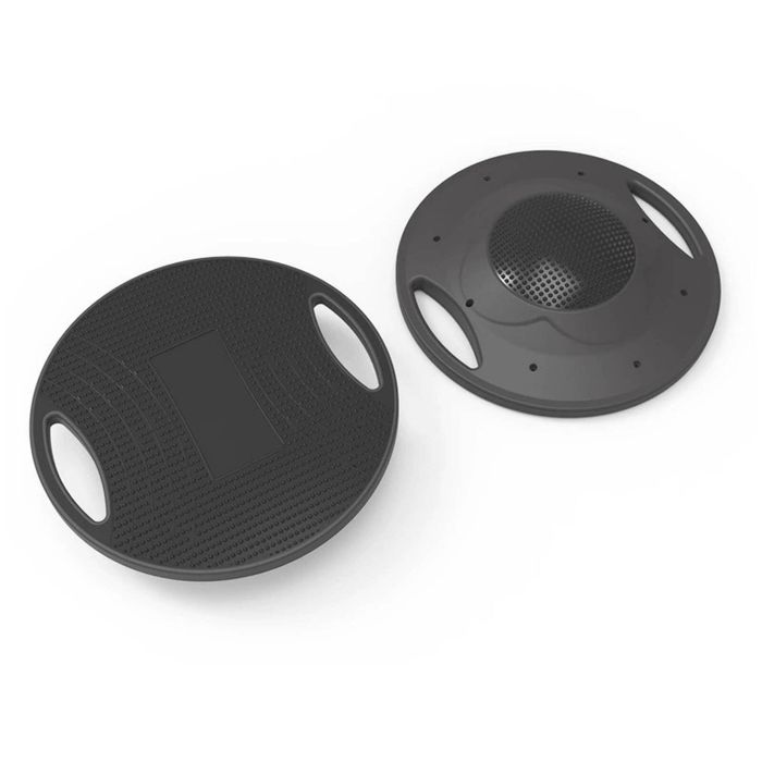 Social Hike Balance Board Wobble 41cm - Non-slip Round Exercise Trainer Black