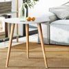Artiss White Round Side Table
