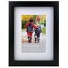 Frankie & Me Wooden Border 4x6'' Picture Frame Home/Office Photo Decor Black